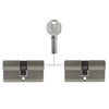 2x Profile Cylinder 60 mm 30/30 Keyed Alike Emergency and