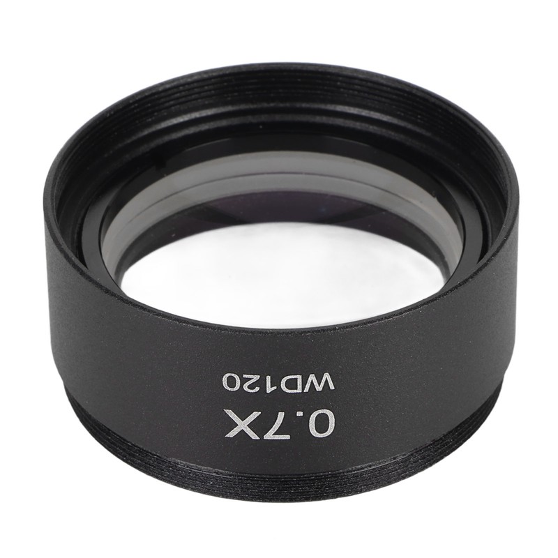 0.7X Stereo Microscope Objective Lens HD Large View Metal Auxiliary