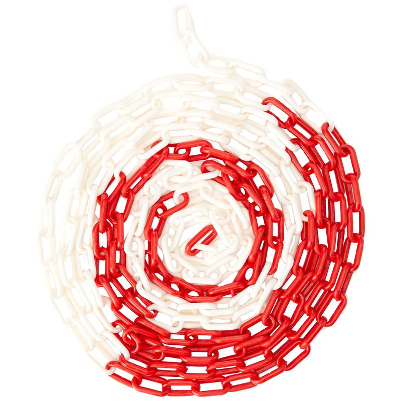 Fixman 615292 Plastic Chain 6 mm x 5m Red/White
