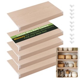 Wire Rack Covers, 32*12 Inch Shelf Covers for wire Shelving, Easy to Cut Closet Wires Shelf Cover-0.31 inch Thick(Not Wood) Moisture Resistant Durable Shelves Cover, Easy Install for Pantry, Kitchen