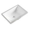 KARAMAG Durable Rectangle Undermount Sink Vitreous Ceramic Lavatory Vanity Bathroom