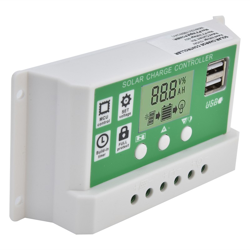 Smart Charge Controller Dual USB Solar Charging Panel PWM Control