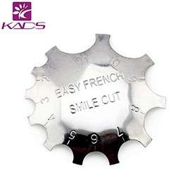 KADS 11 Sizes French Smile Line Cutter French Acrylic Gel Cutter Pink & White Cutter Nail Edge Cutter Manicure Edge Trimmer French Smile Line Tool