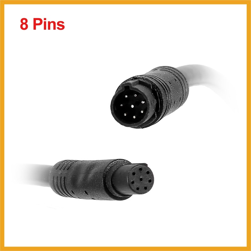Partuto 8 Pin 20ft 6m Backup Camera Extension Cable Dash