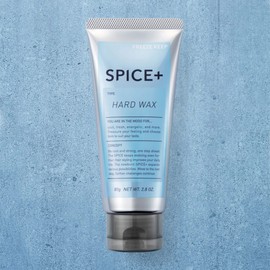 SPICE+ Hard Wax Hair Wax, Green Apple Scent, 80g (x1)