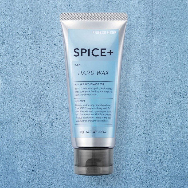 SPICE+ Hard Wax Hair Wax, Green Apple Scent, 80g (x1)