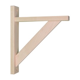 Tyler Morris Woodworking Wood Shelf Bracket - Maple Straight 10