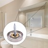 YXQ Mirror Screws Decorative Caps Cover Nails Brushed Stainless Steel