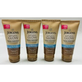 Jergens 4 jergens natual glow gradual tan medium-tan firming+moisturizer 2oz travel size