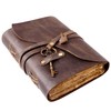 Vintage Leather Journal – Travel Journal Handmade Vintage Deckle Edge