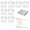 40-Piece Silverware Set with Drawer Organizer Tray, HaWare Stainless Steel
