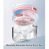MURRI&MURRDI Denture Bath Box for Travel, 2 in 1 Retainer