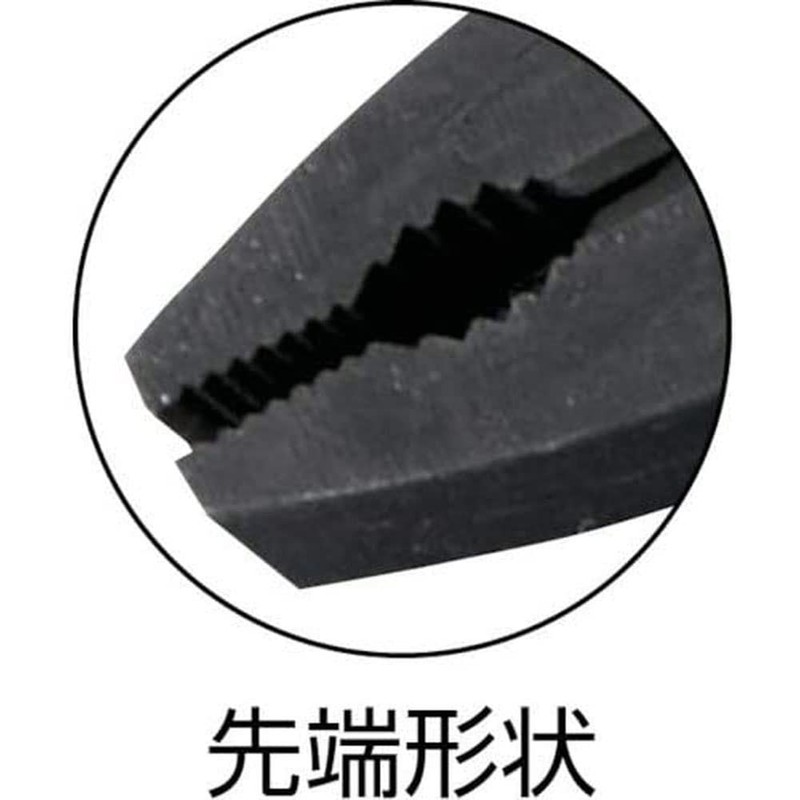 Maruto Hasegawa Power pliers gray 175mm (PU-166)