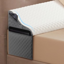 Simpledad Queen Size Wedge Pillow Headboard for Bed Gap Filler, Bed Wedge Pillow for Headboard Gap (0-8") Ergonomic Mattress Wedge Gap Filler for Stop Pillows, Phones & Items Falling Down(76"X10"X6")