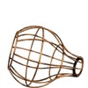 LEDSone Modern Easy Fit Geometric Vase Shape, Metal Wire Cage