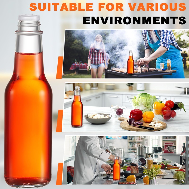 Burbell 200 Pcs Dripper Insert Orifice Reducers Hot Sauce Bottles,