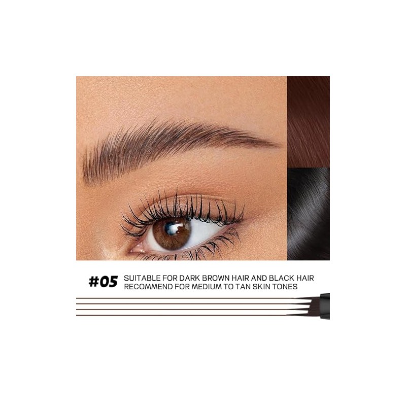 Lápiz de cejas, 2 lápices de microblading para cejas a