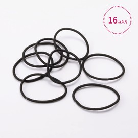 Kai Corporation HA3052 H/G Mini Hepling, 16P (8P x 2), Extra Fine, Black, Hair Elastic, Hair Arrangement, Half Up