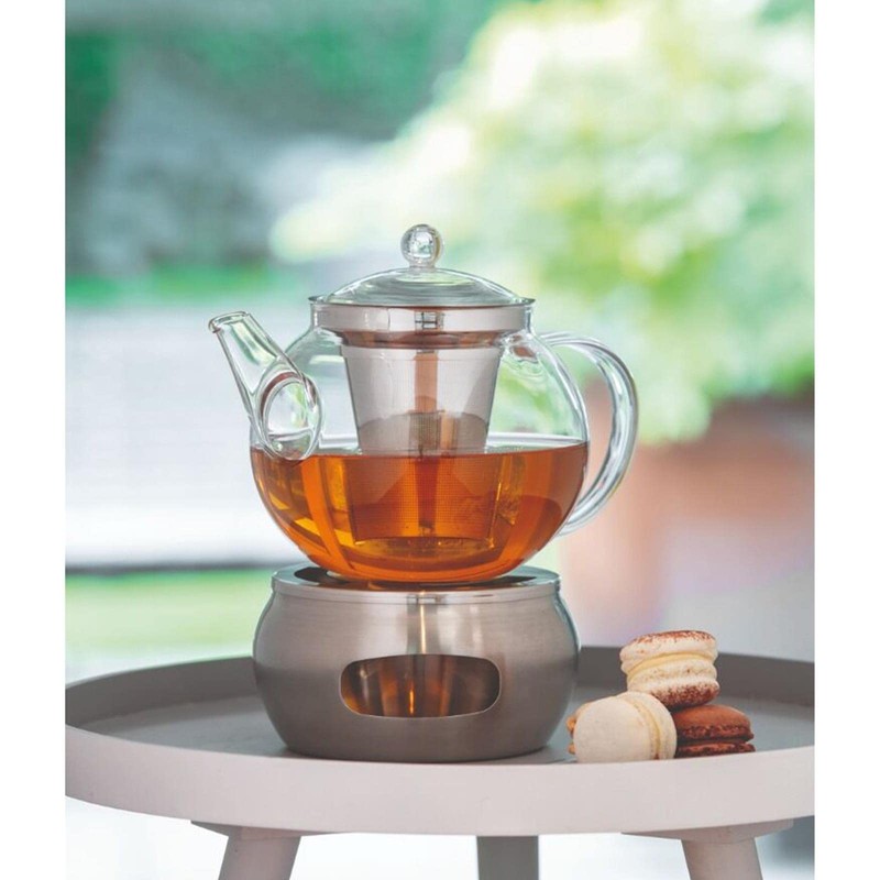 Bredemeijer Round Tea Cosy Diameter Approx. 15 cm Matte Stainless