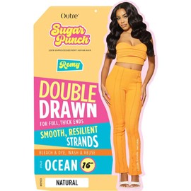 Sugar Punch 100% Unprocessed Remi Human Hair - Ocean 12" (NATURAL BLACK)