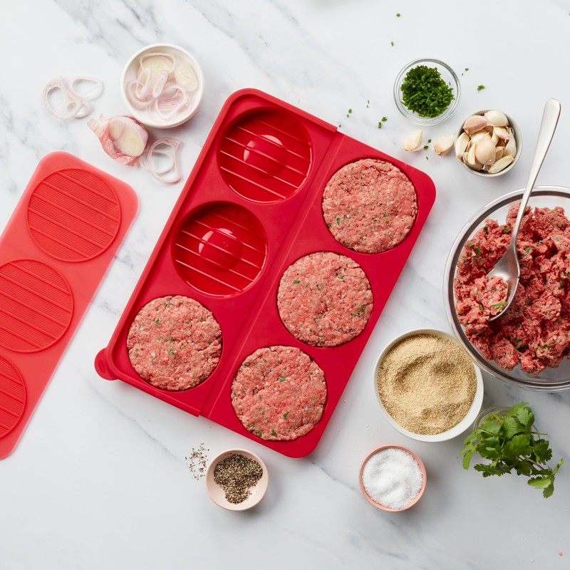 Chef'n Burger Mold Hamburger Press Patty, Freezer Container