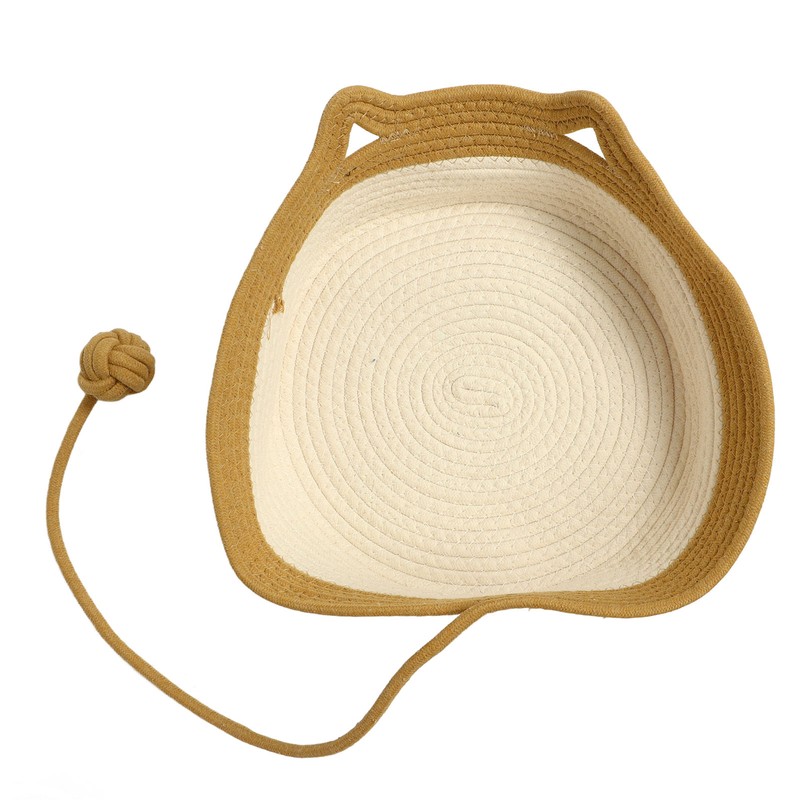 Handwoven Cotton Rope Cat Bed Multifunctional Exquisite Comfortable Cat House