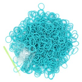 3000PCS Loom Rubber Bands Kit with 75 Clips,5 Hooks, Premium Bracelet Making Kit for Kids Weaving DIY Crafting Gift(Light Blue)