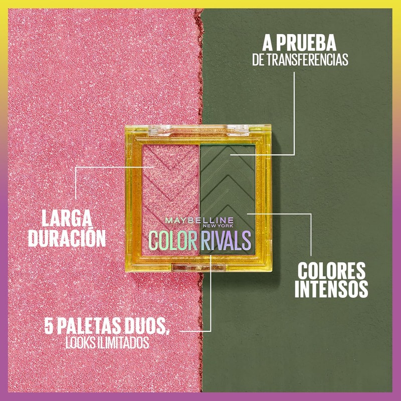 Maybelline Sombras de Ojos de larga duración, a prueba de