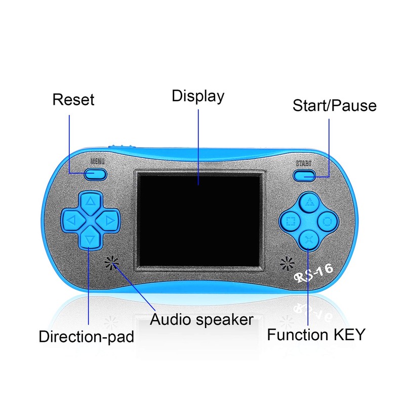 Handheld Game for Kids - FAMILY POCKET RS16 Portable Classic
