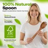 AIUHI Wooden Salad Spoon Fork, 2-in-1 Teak Wood Cooking Utensil,