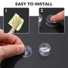 FOMIYES 10pcs Double Sided Suction Cups Glass Sucker Pads Transparent