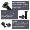 ORTAVA Pack of 20 Countersunk Screws M8 x 30 mm,