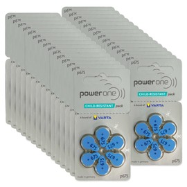 Power One Hearing aid Batteries Size 675 - p675 Battery for Hearing aid, Long-Lasting. Mercury-Free 1.45v zinc-air Hearing aid Batteries. (180 Batteries)