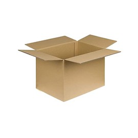 Strong Cardboard Storage Boxes for Posting Small & Large Parcels ━ Moving Bulk Gifts, Single Wall Eco Friendly Shipping Cartons, Corrugated Boxes (18x12x7 ━ 457x305x178mm, Pack of 5)