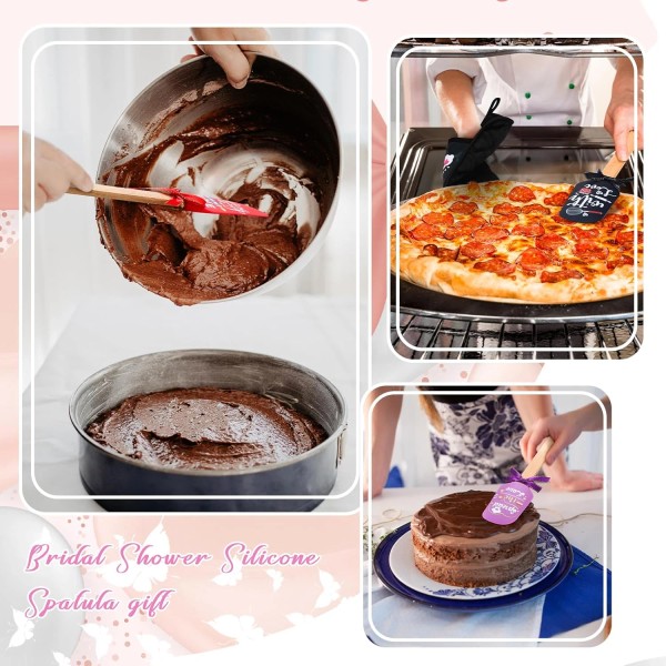 Does not apply 12 Pcs Bridal Shower Silicone Spatulas Pot