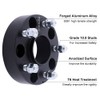 DCVAMOUS 4PC Black 5x4.75 Hubcentric Wheel Spacers 1.5 Inch with
