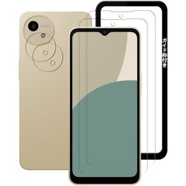 Huy aquos wish4 Glass Film [Guide Frame] - Asahi Glass Aquos wish4 Film 2 + Aquos Wish4 Protective Film Camera 2 x Wish4 Tempered Glass Film for Wish 4 sh-52e Highest - 9H Hardness, Shockproof,