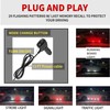 FZSSHYG 2Pcs 70in Red White Strobe Lights Strip for Trucks,