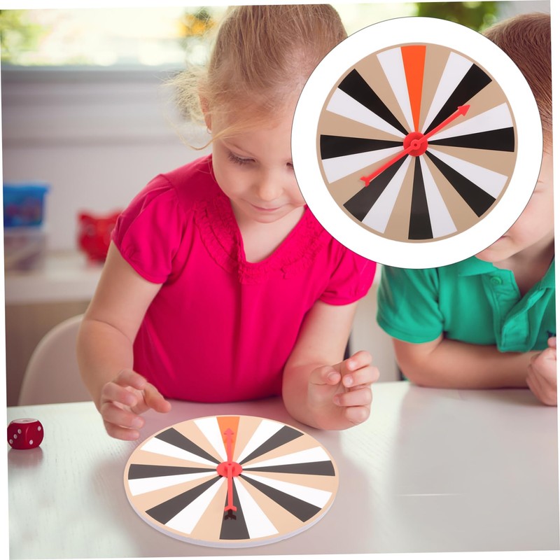 Kisangel DIY Rotatable Game Wheel Compact Prize Fortune Turntable for