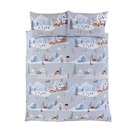 Rapport Winter City Single Bed Christmas Bedding Set, Multi-Colour, Full Size, 124025819