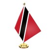 Trinidad and Tobago Desk Small Flag Set,5×8 Inch Trinidad-and-Tobagoans Mini
