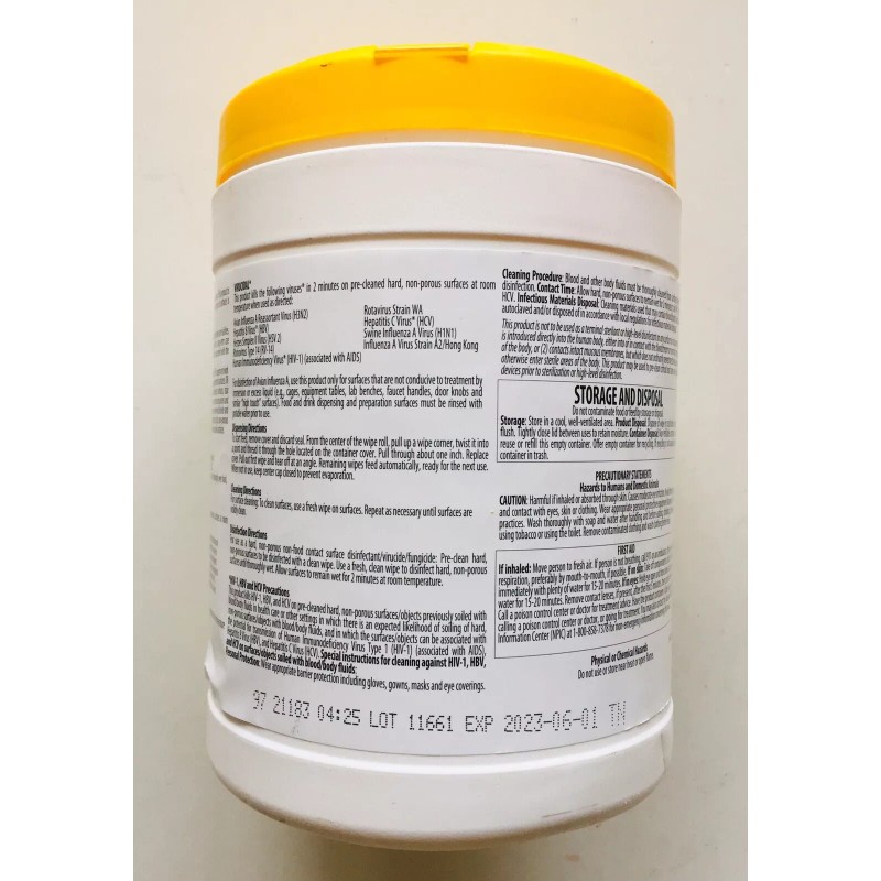 Stryker 4 PK/100 WIPES Med Supplies DISPOSABLE