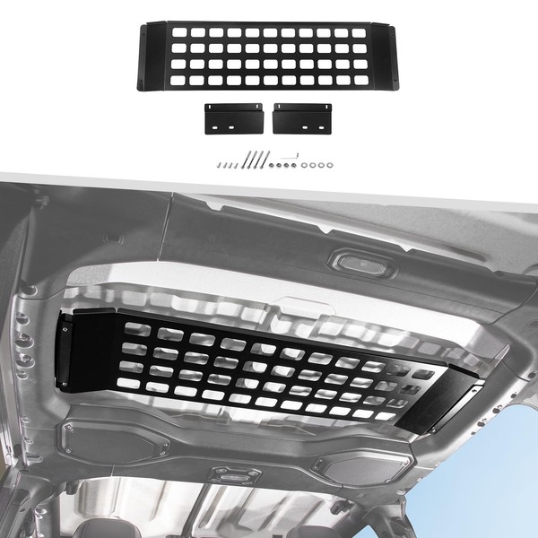 Jimen for JLU Hard Top Storage Rack, Rear Overhead Molle