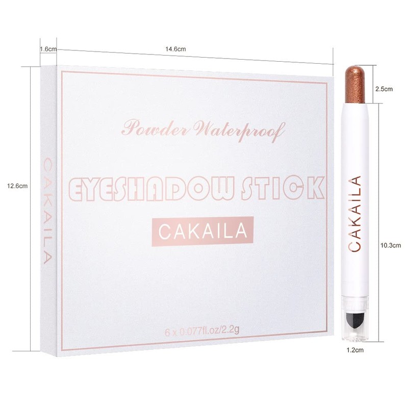 Mysense Creamy Eyeshadow Stick,Shimmer Matte Eyeshadow Pencil Crayon,2 in 1