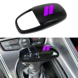 REMOCH Gear Shift Knob Head Cover Trim for Dodge Charger Challenger Durango 2015-2021 2022 2023 2024 Accessories ABS Interior Shifter Shell Insert Decoration Protector (Purple Trim)