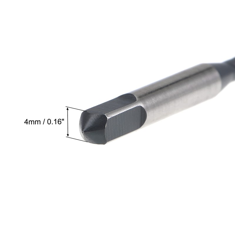 sourcing map M4 x 0.7 Spiral Flute Thread Tap, Metric