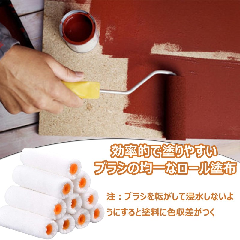 Paint Rollers Microfiber Small Paint Supplies with Handle for Paint