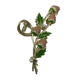 Lmlliang1PC Pink Cute Strawberry Metal Hair Claw Hair Clips for Women and Girls Fashion Hair Supplies110mmx50mm