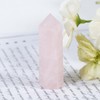 soulnioi Natural Crystal Wand Natural Gemstone Hexagonal Point Wand 5-6cm