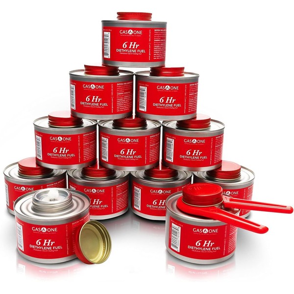 Gas One 12 Pack 6 Hour Chafing Fuel - Food